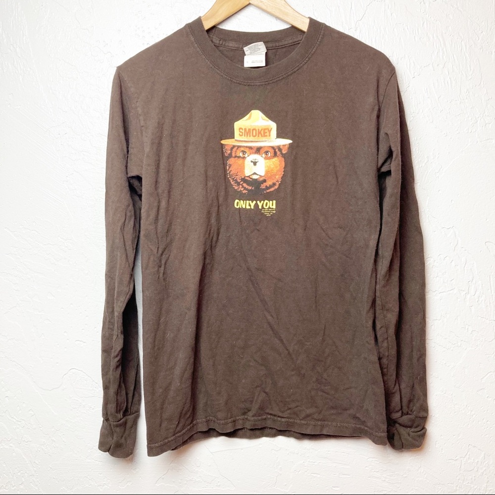 Smokey brown long sleeve tee size small
